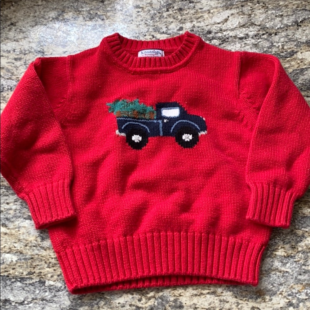 Christmas truck sweater